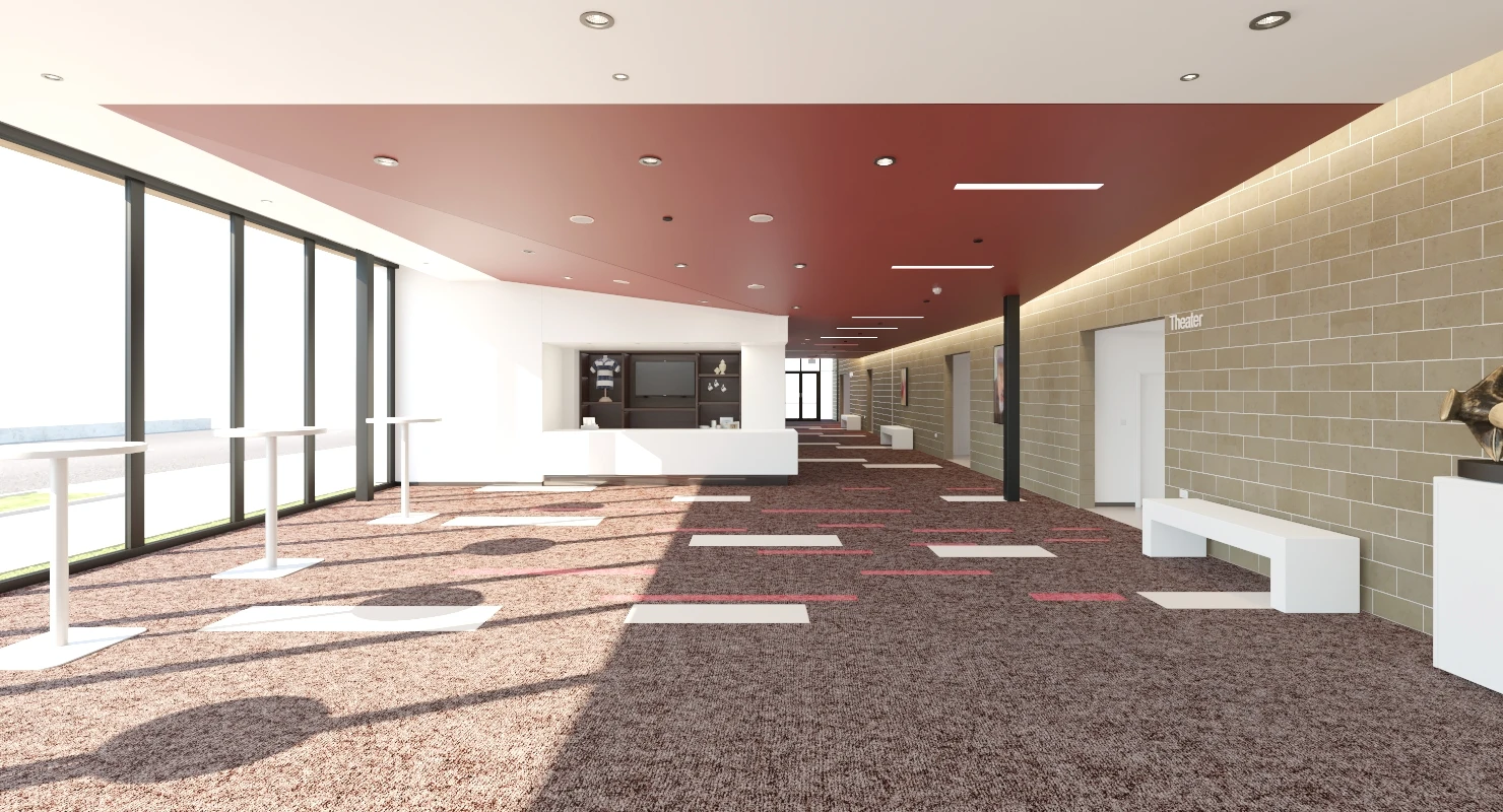 Hattiloo Theatre Lobby And Hallway Interior 3D Model_03